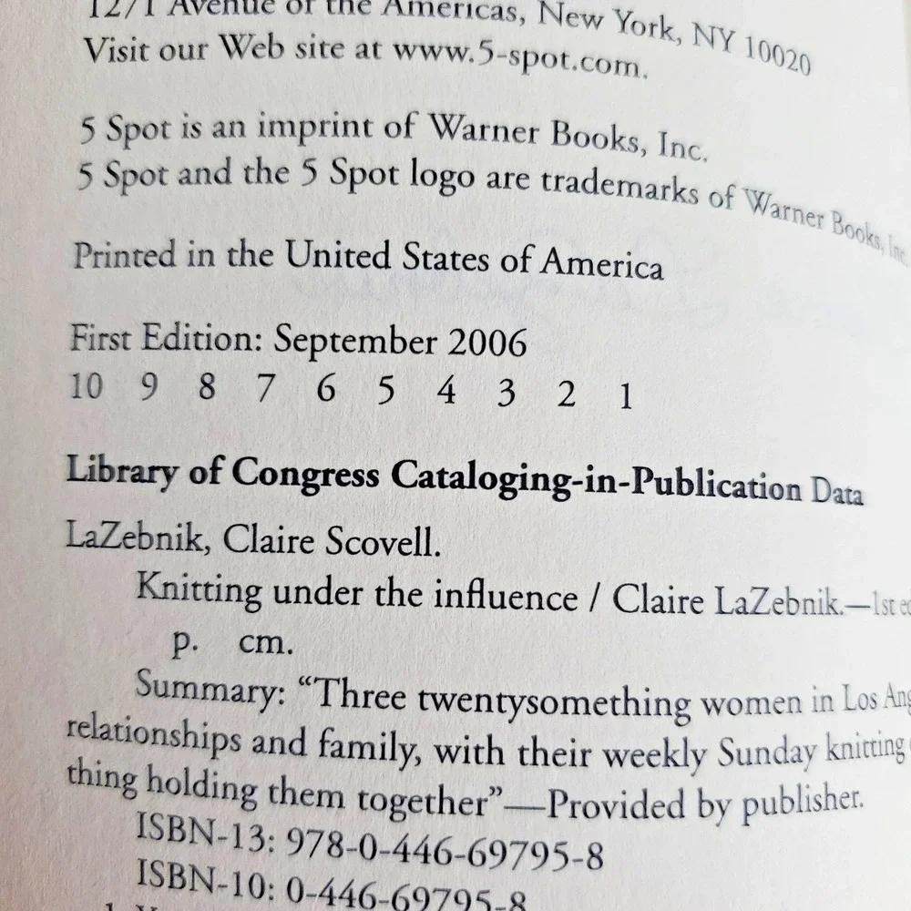 Knitting Under the Influence Paperback LaZebnik Claire Battle Lot of 5 Novels